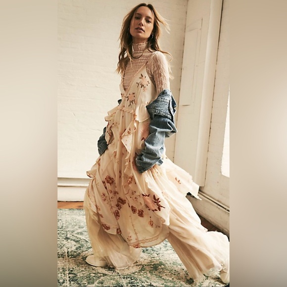 Free People Audrey Embroidered Maxi Dress - Picture 8 of 8